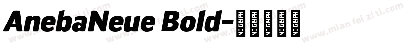 AnebaNeue Bold字体转换